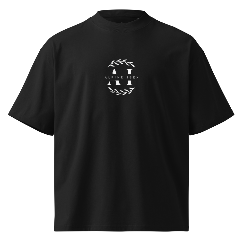 320GSM Oversized High-Neck Box-Cut Tee
